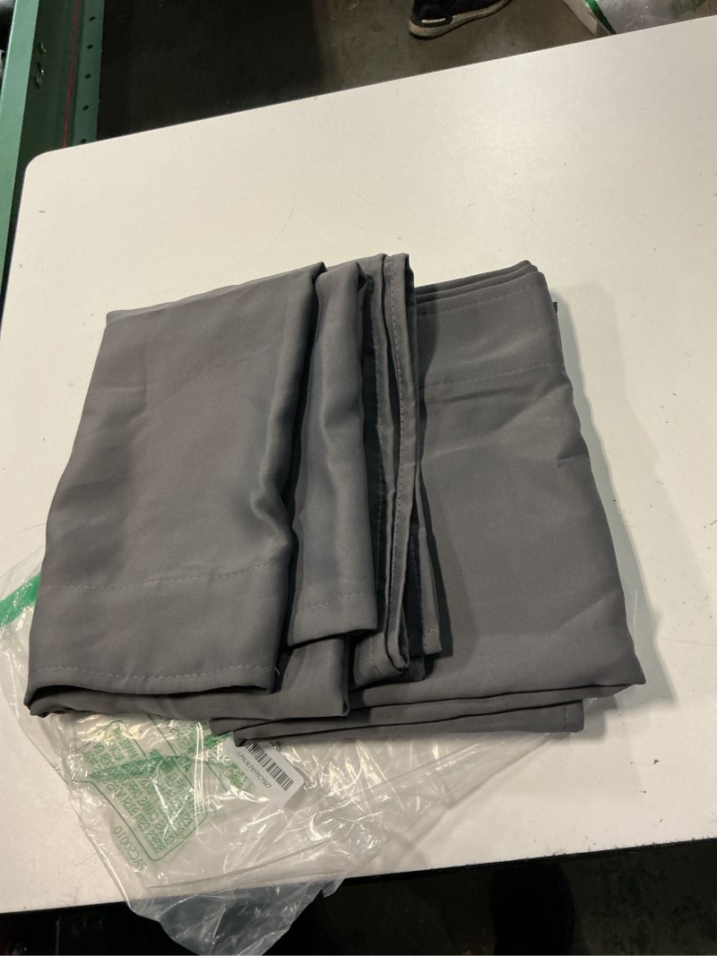 Condition photo showing Good Condition for ryb home grey blackout curtains - thermal insulated window drapes for bedroom kitchen dining, sunlight block blinds for nursery kid's room, 42 width by 54 length, gray, 2 panels grey 42"w x 54"l (pack of 2)