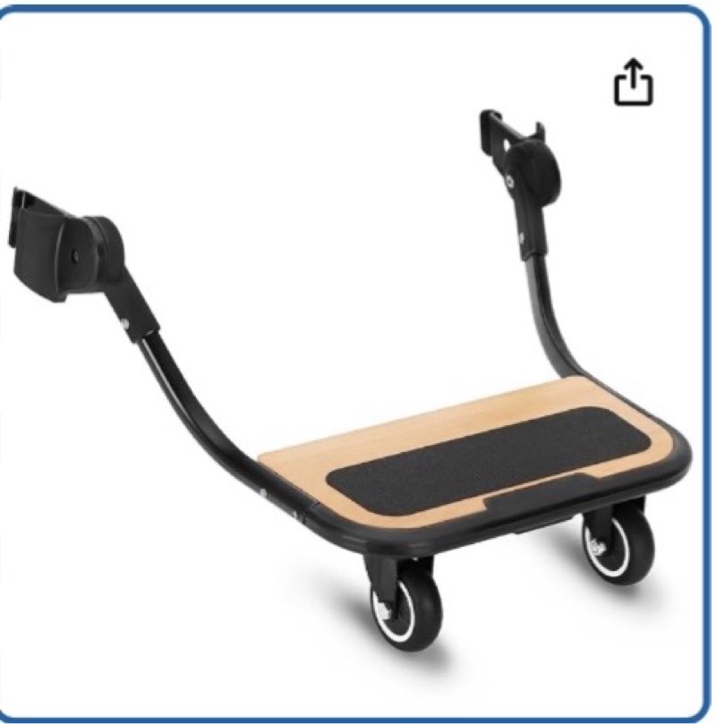 piggyback ride-along board for vista (models 2015-2019),vista v2,and vista v3 strollers,stroller standing board with 360 ° universal wheel,use eva foam wheels smoothly nnavigate through rugged roads