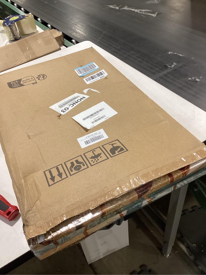 Condition photo showing New/Like New for SERIMINO Lotus Flower Canvas Wall Decor Living Room, Blue Floral Picture Wall Art for Dining Room Bedroom, Art Prints Paintings for Home Decorations 16"X24" 24"L x 16"W White and Indigo Blue Lotus