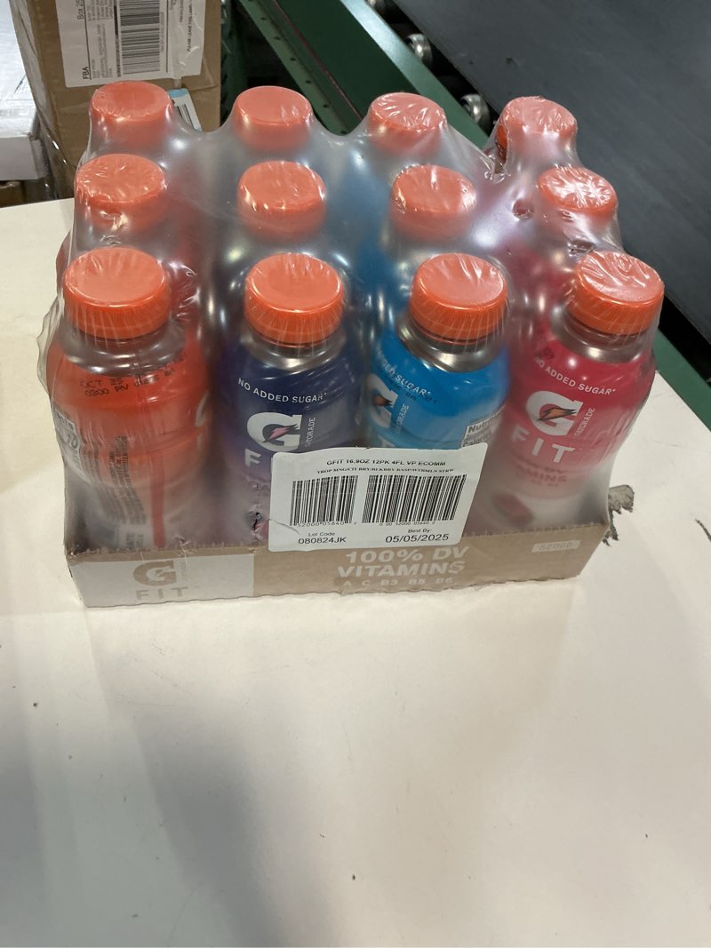 Condition photo showing Good Condition for (Best By Oct/05/2025) Gatorade Fit Electrolyte Beverage  Healthy Real Hydration  New 2.0 4 Flavor Variety Pack  16.9.oz Bottles (12 Pack)