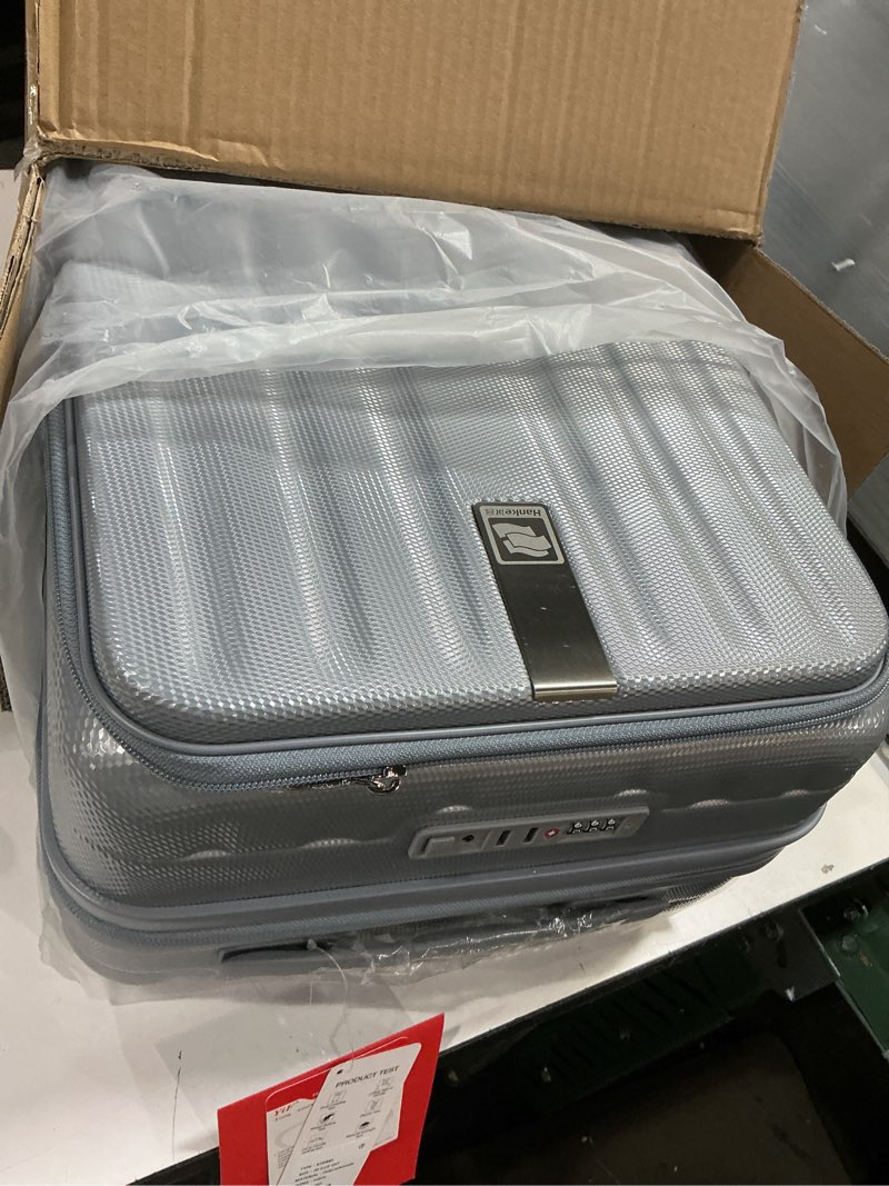 Condition photo showing Good Condition for Hanke Hardside Expandable Carry On Luggage, 20 Inch Top Opening Trunk Luggages with Spinner Wheels, All-PC Hard Shell Carry-On Suitcase, Lightweight & TSA Airline Approved (Grey, 46L) Expandable 20 Inch Grey