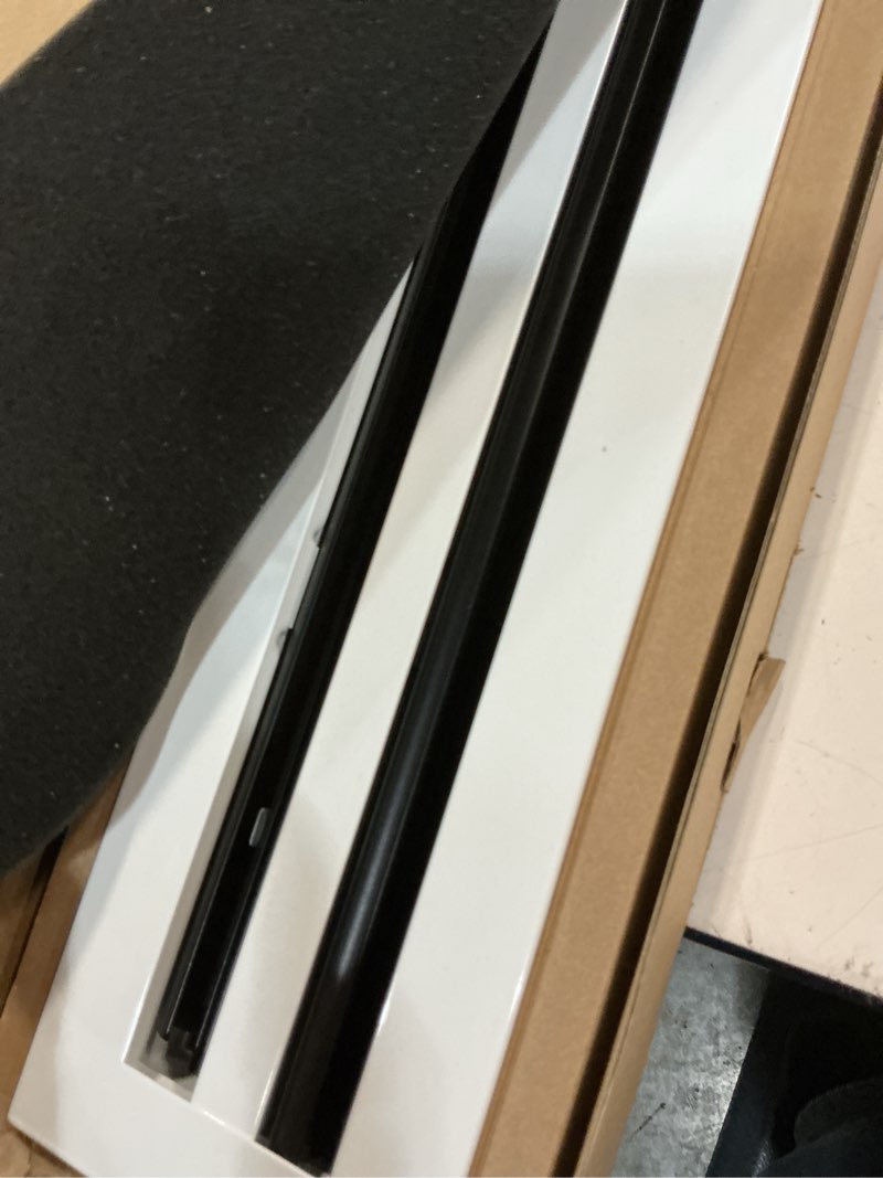 Condition photo showing Good Condition for fa-star clean modern ac vent cover 24" (duct opening cutout) - decorative white air vent - standard linear slot diffuser (2 slots) - register grille for ceiling, walls & floors - all aluminium 24" (white)
