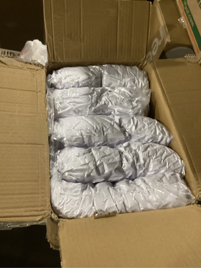 Condition photo showing New/Like New for trlyc spandex folding chair covers 100 pcs universal fitted dining chair cover stretchy slipcovers for wedding party banquet flat-front chairs covers (white) 100 pcs white-for folding chair
