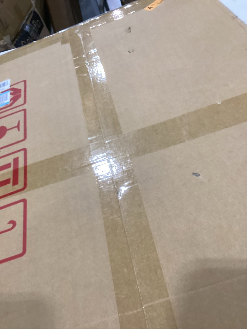 Condition photo showing New/Like New for Delma Arched Bathroom Mirror, 24"x36" Wall Mounted Vanity Mirror for Bedroom, Living Room and Entryway, Gold Gold 36"L x 24"W