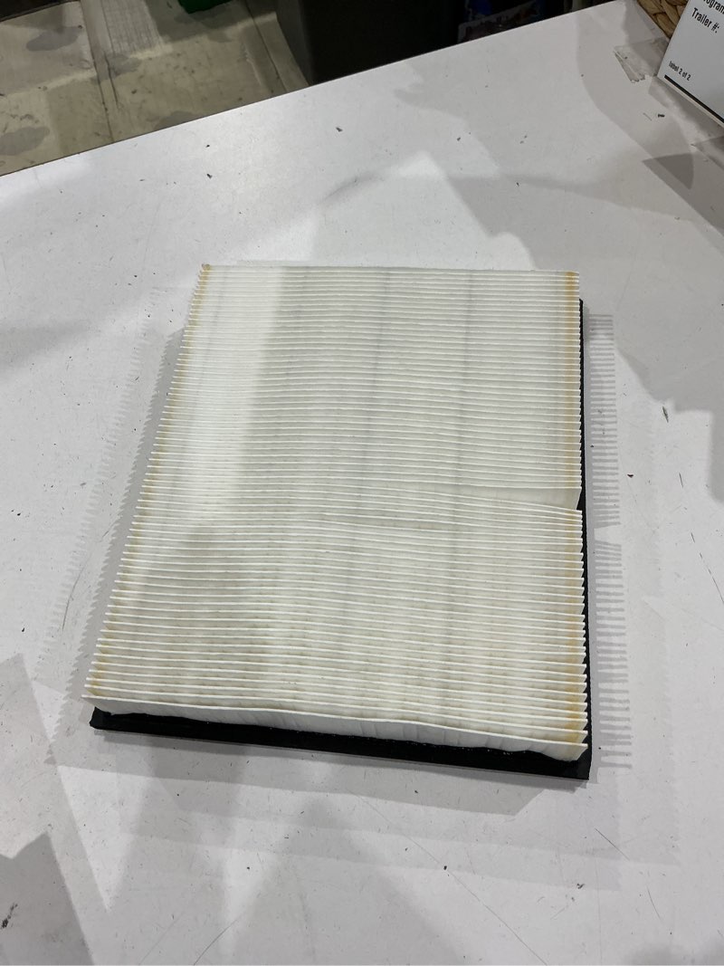 Condition photo showing As Is for super tech 2755 engine air filter, replacement filter for nissan or jeep