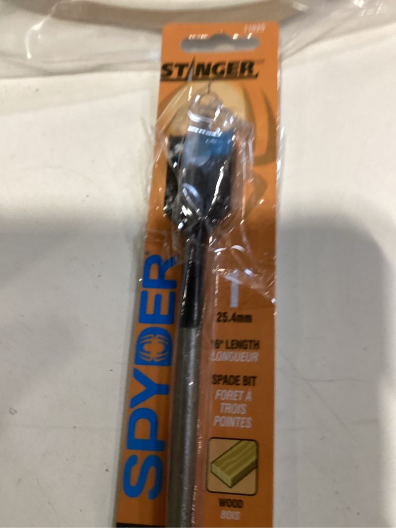 Condition photo showing Good Condition for spyder stinger 1-in x 16-in woodboring spade drill bit