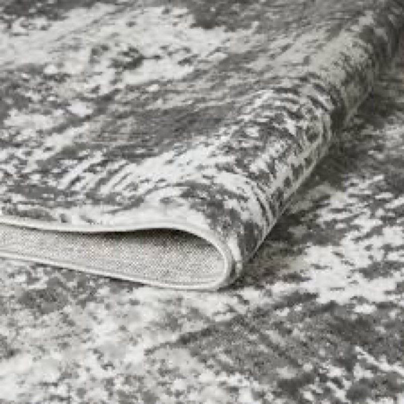 living room rug 9x11 ink black area rugs machine washable boho large rug non-slip non-shedding faux wool indoor vintage carpet for bedroom, classroom, dining room, kids playroom