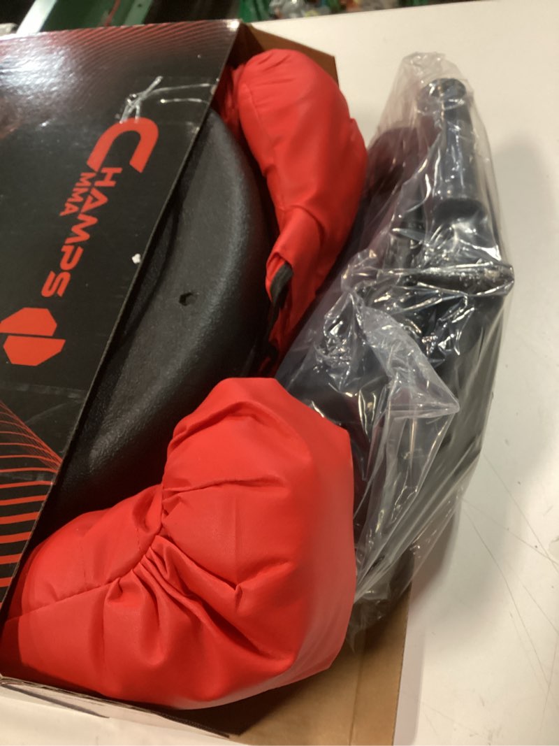 Condition photo showing Good Condition for Champs MMA Punching Bag for Kids with Stand | Freestanding Reflex Bag Dummy | Adjustable Height Punch Bag Stand with Gloves – Exercise Equipment for Agility, Hand-Eye Coordination Workout Kit