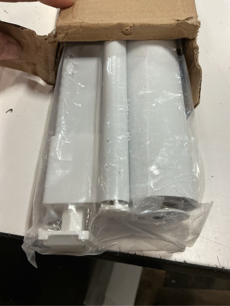 Condition photo showing Good Condition for lazblinds no drill blinds for indoor windows, blackout roller shades, cordless window blackout blinds, thermal insulated fabric uv protection for home and office, 43" w x 72" h, white blackout-white 43" w x 72" h