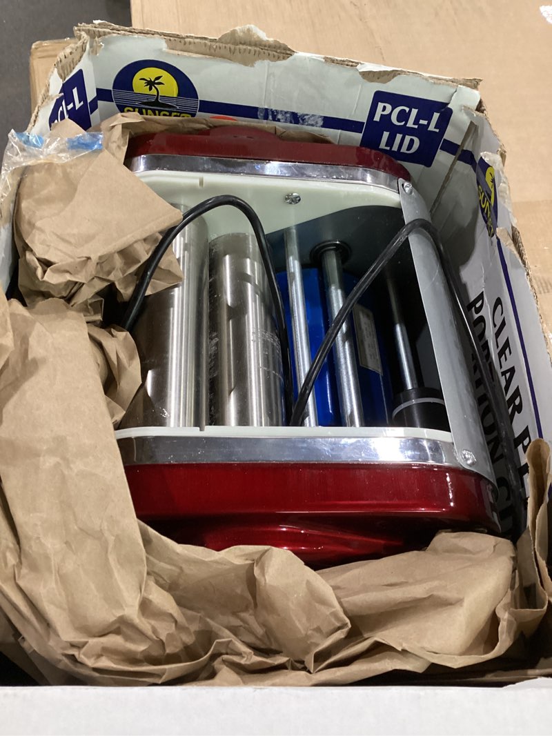 Condition photo showing As Is for (not tested)newhai commercial electric pasta maker, automatic noodle machine, 2-in-1 heavy duty dough roller pressing machine, with 2mm/6mm blade, 550w stainless steel (with a 2mm/6mm dual use blade)