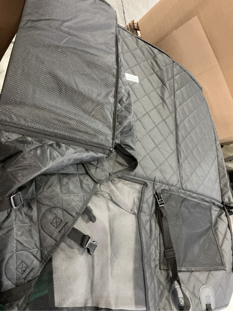 Condition photo showing Good Condition for URPOWER Backseat Extender for Dogs - Hard Bottom Dog Car Seat Cover for Back Seat, Dog Hammock for Car and SUV, Pet Rear Seat Protector Dogs Travel Bed with Mesh Window & Side Flaps All Black Medium - For Most Sedans & SUVs