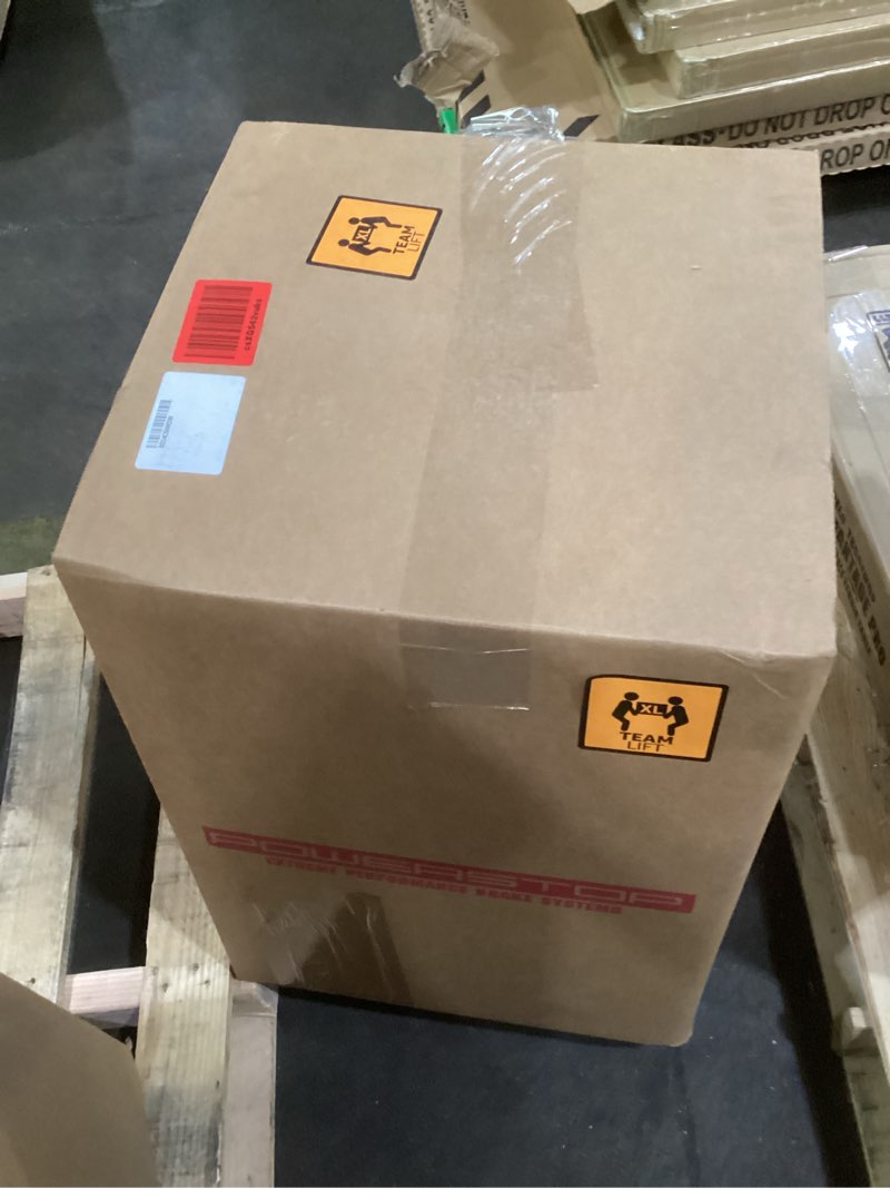 Condition photo showing As Is for Incomplete * only two rotors*POWERSTOP Front and Rear Geomet Coated Brake Rotors and Brake Pads Brake Kit For Ford F-450 Super Duty 2002-2004, Ford F-550 Super Duty 2002-2004 [Vehicle Specific]