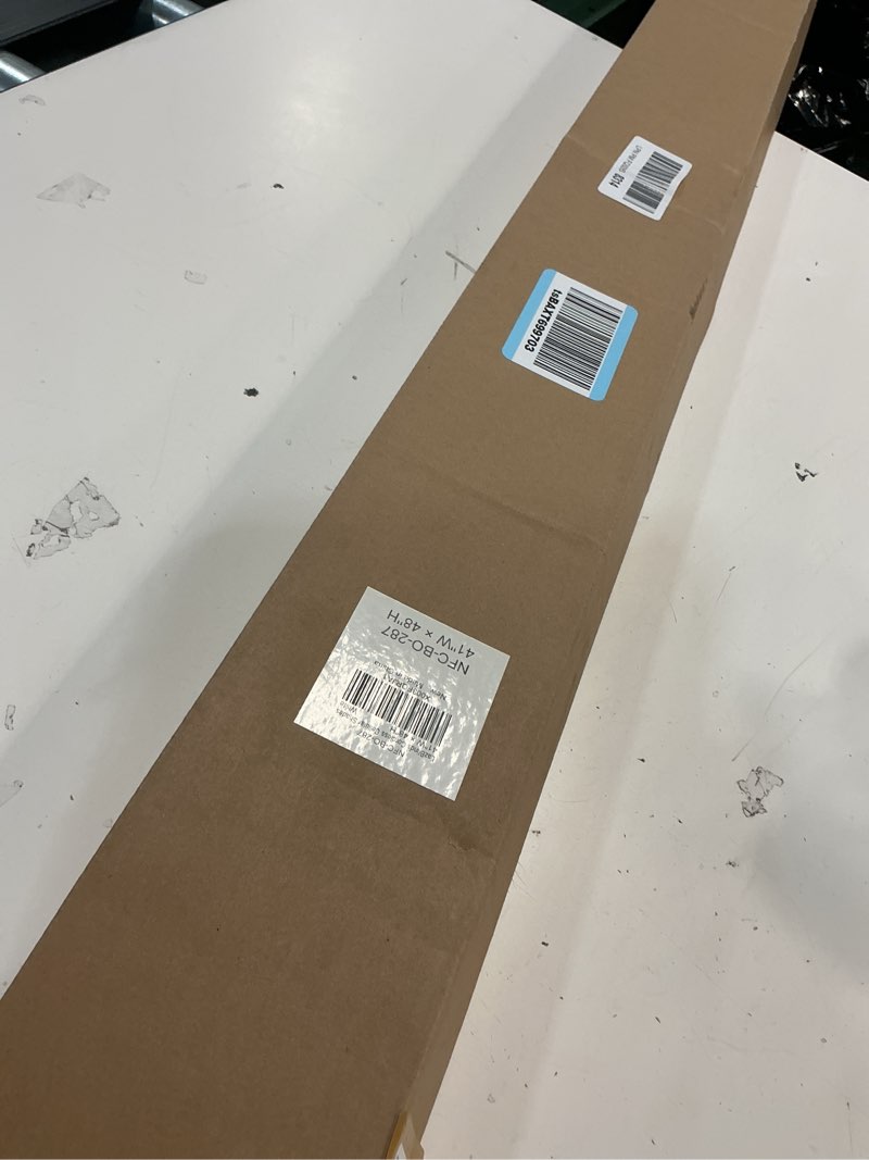 Condition photo showing Good Condition for lazblinds cordless cellular shades, no tools no drill blackout honeycomb shades pleated blinds for windows, 41'' w x 48'' h, silver white blackout-silver white 41'' w x 48'' h