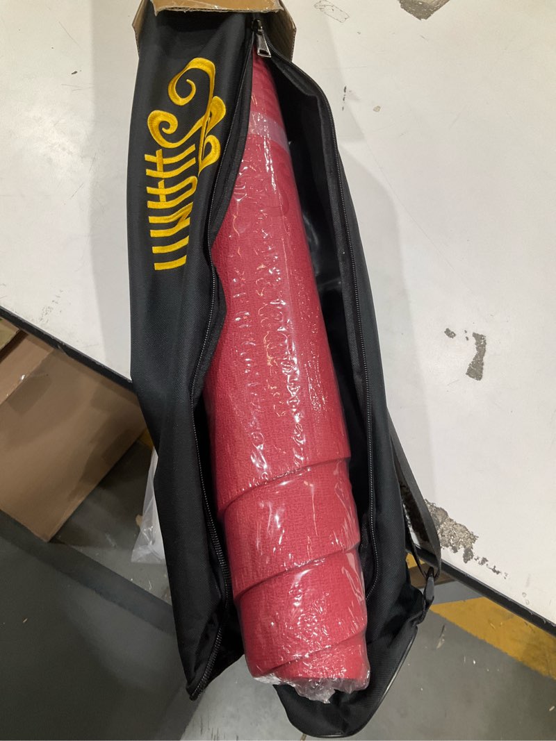 Condition photo showing Good Condition for shanti diamond series yoga mat - diamond shape to expand your practise, ultragrip surface, high dencity cushioning for, yoga, pilates, stretching & home fitness. ruby red