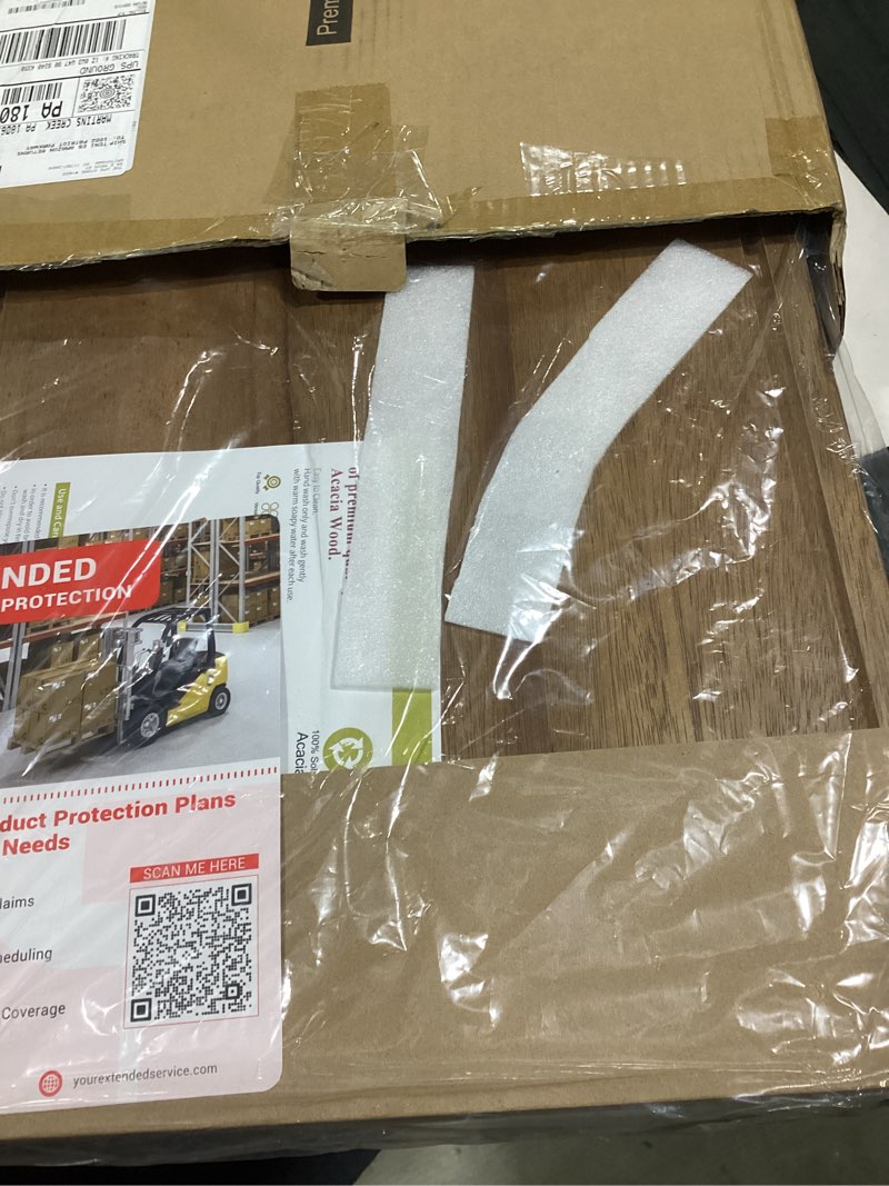 Condition photo showing Good Condition for Cutting Board, 20 x 15 Inch Large Acacia Wood Cutting Board 1.5" Thick, Durable Wood Cutting Boards for Kitchen with Deep Juice Grooves & Built-in Handles, Easy to Clean 20"L x 15"W