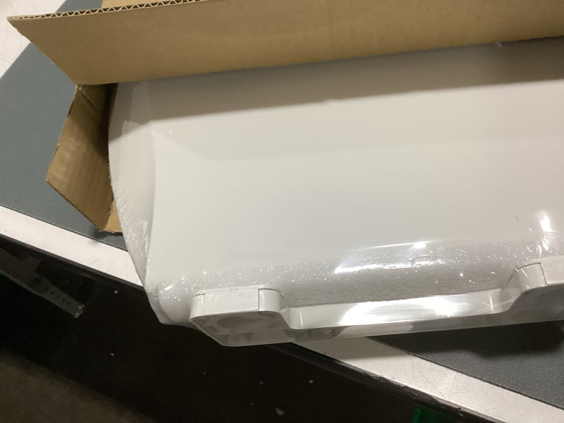Condition photo showing Good Condition for elongated toilet seat soft-closing | universal fit for standard toilets | thickened durable pp plastic with quick installation hinge | easy-clean surface white 19" elongated without toddler seat
