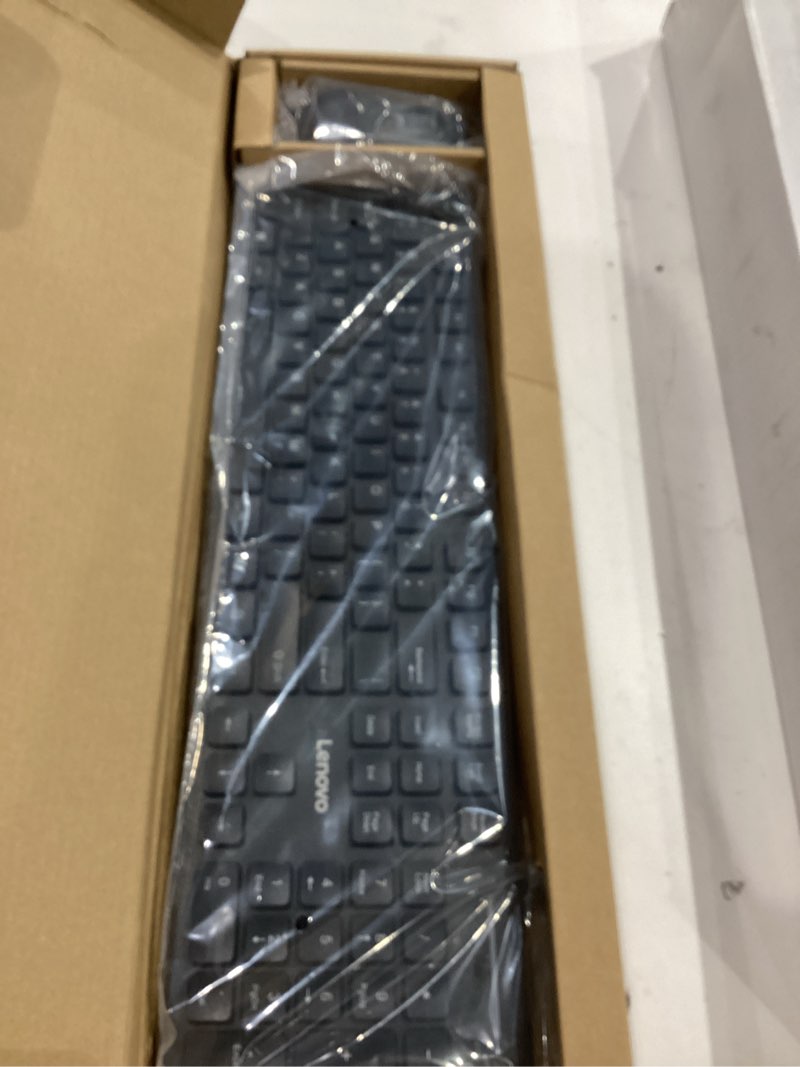 Condition photo showing Good Condition for lenovo 305 usb-c wired keyboard & mouse combo, black, spill-resistant, narrow border, adjustable tilt, full-size keyboard & mouse, compatible with laptop, pc, tablet, usb-c connectivity gaming office 305 usb c - mouse + keyboard