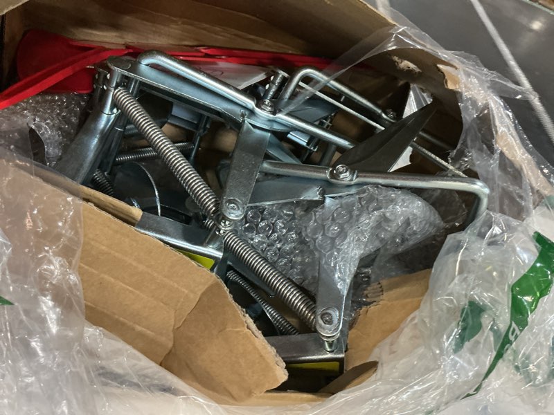 Condition photo showing Good Condition for metal mole trap with spring-loaded mechanism, mole trap killer, mole traps that kill best,4-pack red markers