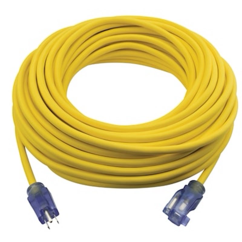 Condition photo showing Good Condition for Utilitech 100-ft 12 / 3 Heavy Duty 3 Prong Yellow Outdoor Extension Power Cord