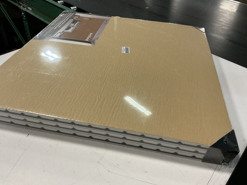 Condition photo showing New/Like New for 6pack large acoustic panels, self-adhesive soundproof wall panels, sound proof foam panels for walls, decorative acoustic wall art for recording studio, home, office, 24×24×0.4", natural walnut color 24"×24"(6pcs) natural walnut