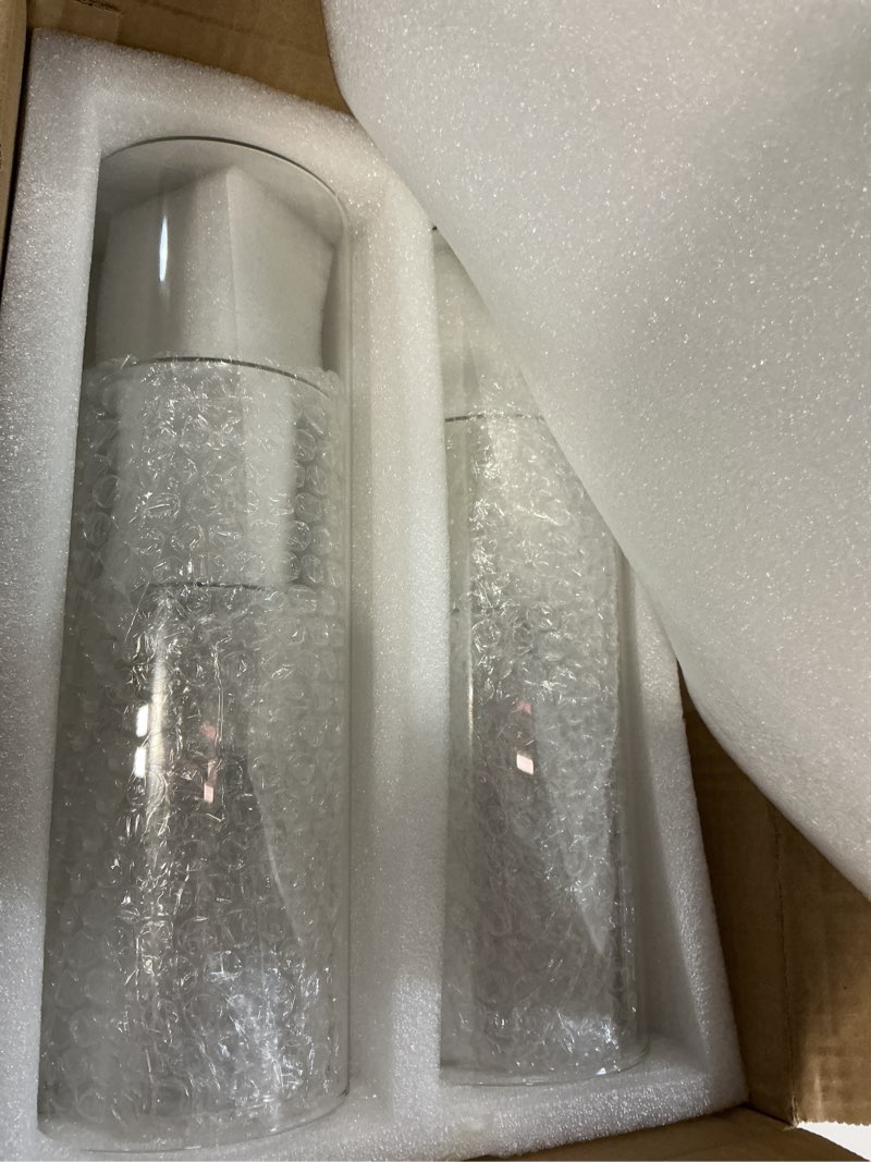 Condition photo showing New/Like New for 6 Pack Glass Cylinder Vases 4,6,8,10 Inch Tall Clear Flower Vase Hurricane Floating Candle Holder for Table Centerpiece Wedding Home Decor 8 Pack(4,6,8,10 Inch )