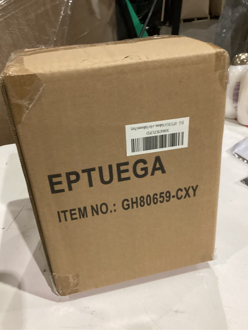 Condition photo showing New/Like New for Halloween Decorations Light Up Halloween Village Houses Black Cat Haunted House Figurine for Indoor Table Mantel Shelf Decor,Props Haunted Collectible Gifts