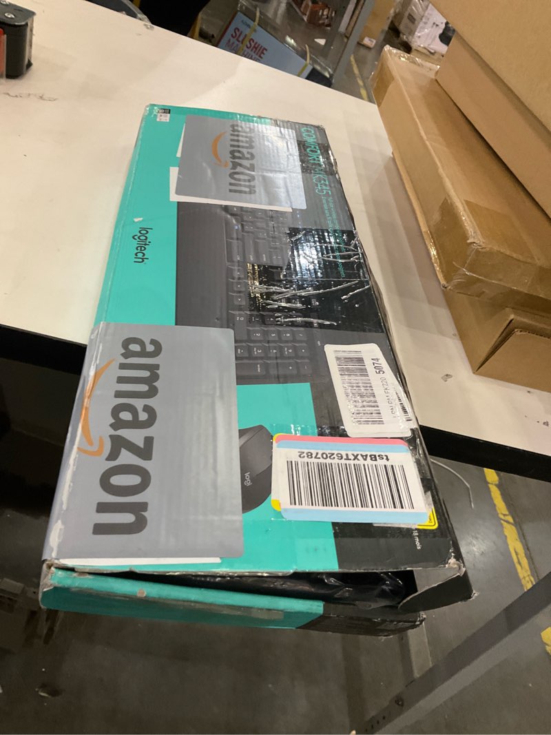 Condition photo showing Good Condition for Logitech MK345 Wireless Keyboard and Mouse Combo with Palm Rest, 2.4 GHz USB Receiver, Compatible with PC, Laptop, Black Combo 1 Pack