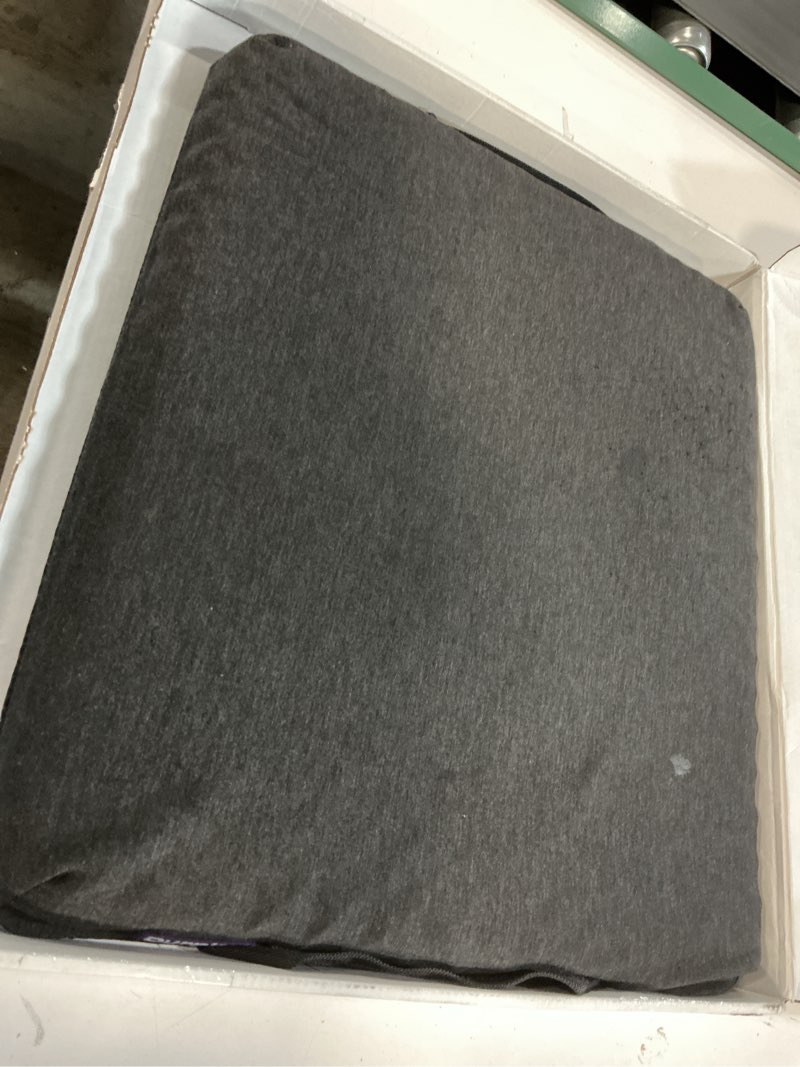 Condition photo showing As Is for purple simply seat cushion | pressure reducing grid designed for ultimate comfort | designed for cars and travel | made in the usa