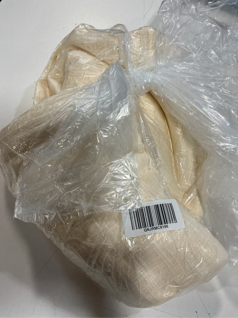 Condition photo showing Good Condition for cotton sheer curtain set (set of 2), 48x108, ivory