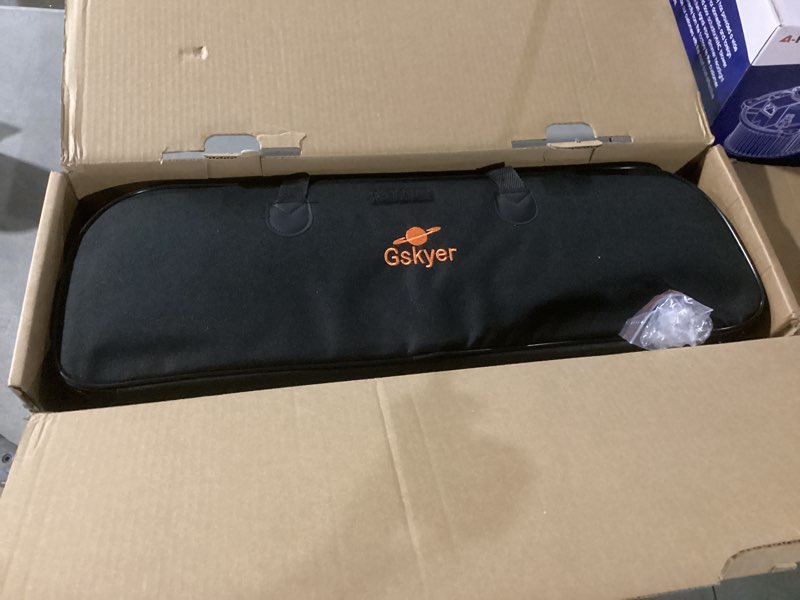 Condition photo showing As Is for gskyer telescope, 70mm aperture 400mm az mount astronomical refracting telescope for kids beginners - travel telescope with carry bag, phone adapter and wireless remote.