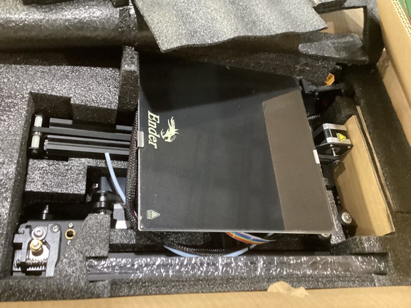 Condition photo showing Good Condition for creality ender 3 neo 3d printer upgraded version of ender 3 with automatic leveling cr-touch silent mainboard and carborundum build surface resume printing function,print size 8.66x8.66x9.84 inch