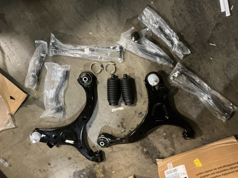 Condition photo showing As Is for  10 Pcs Suspension Front Lower Control Arm Sway Bar Link Boots Kit Fit for Hyundai Santa Fe 2007-2012, Kia Sorento 2011-2013