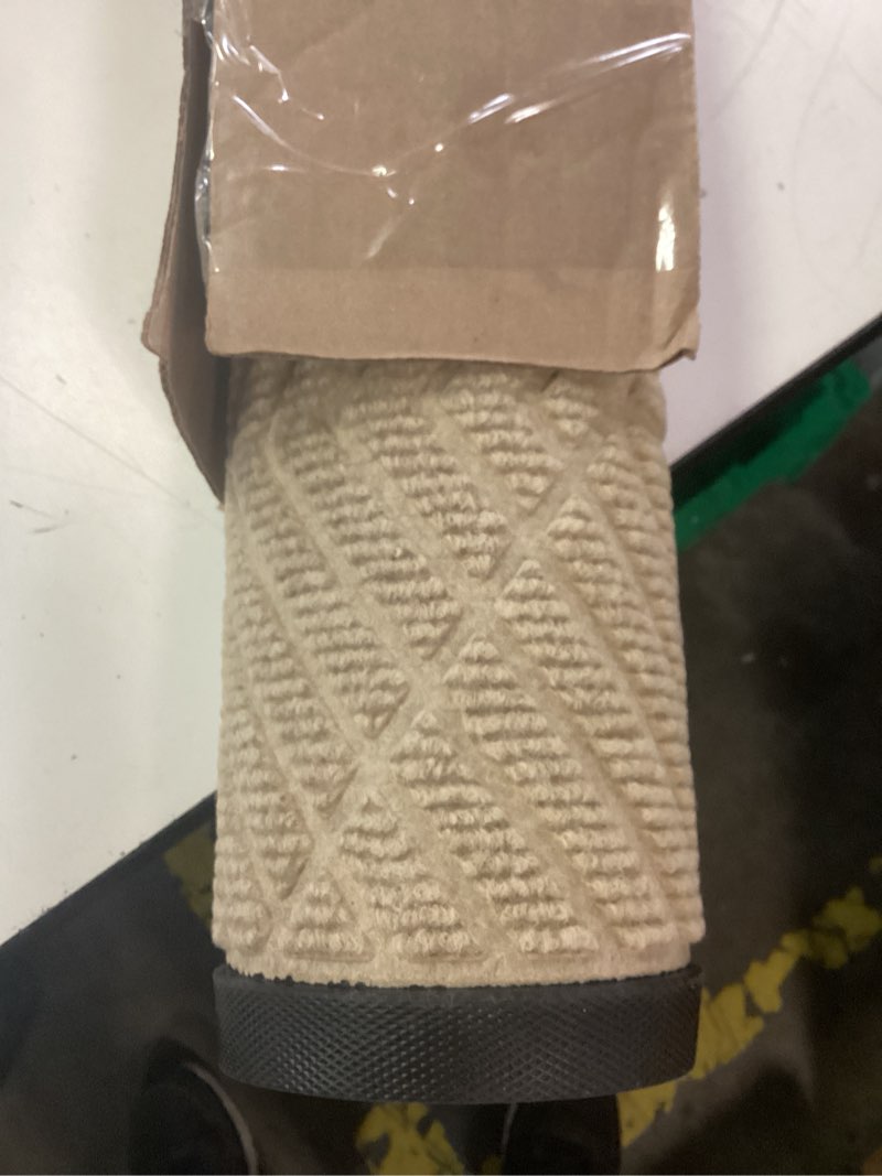 Condition photo showing Good Condition for smiry front door mat outside entrance, heavy duty sturdy natural rubber doormat, trap dirt and moisture, easy clean low profile welcome floor mats for indoor outdoor entry, 35x23 inch, beige beige irregular triangle rectangular 35\" x 23\"