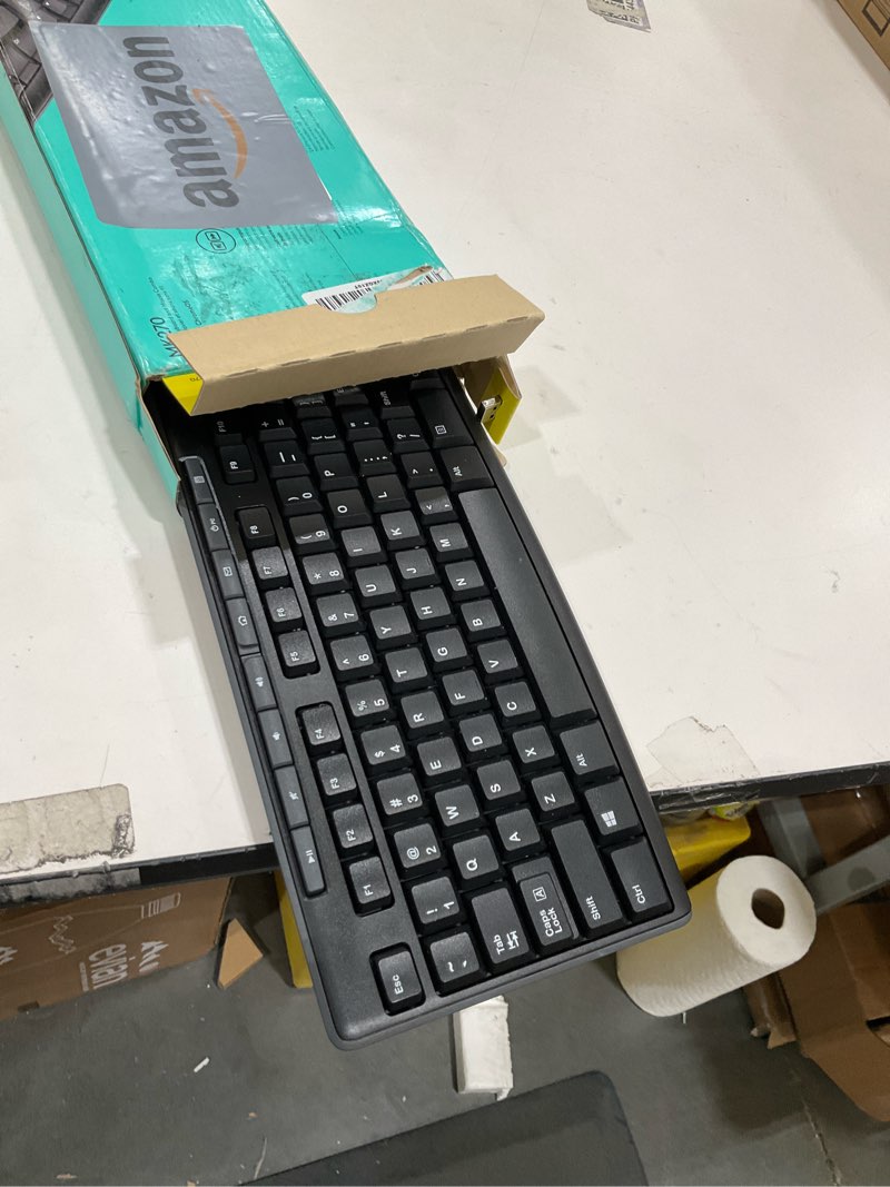 Condition photo showing Good Condition for Logitech MK270 Wireless Keyboard and Mouse Combo for Windows, 2.4 GHz, 8 Multimedia Keys, PC, Laptop, Wireless Keyboard Compact Mouse Combo - Black Black 1 Pack Combo