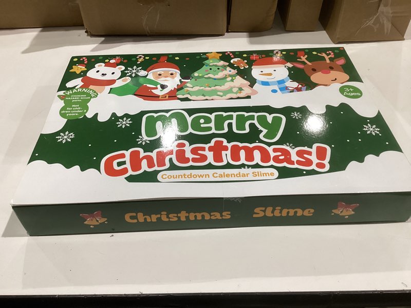 Condition photo showing New/Like New for Slime Advent Calendar for Kids 2025 - Christmas Countdown 24 Days of Surprises with Butter Slime, Clear & Cloud Slimes, Soft, Stretchy, Birthday Gift, Stocking Stuffer & Party Favor for Girls & Boys 18 Pack