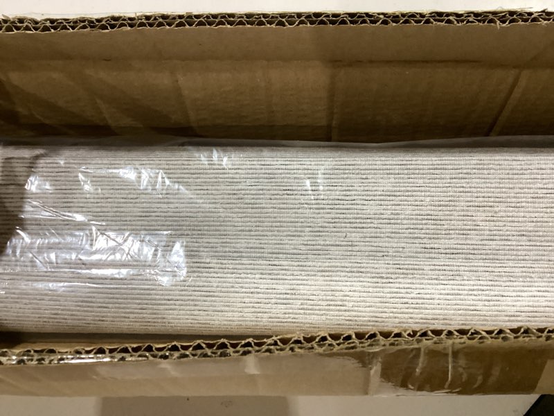Condition photo showing New/Like New for unishades 100% blackout cordless roman shades for indoor windows & french doors, 35 1/4" w × 60" h - blackout - grey blackout - grey 35 1/4" w × 60" h