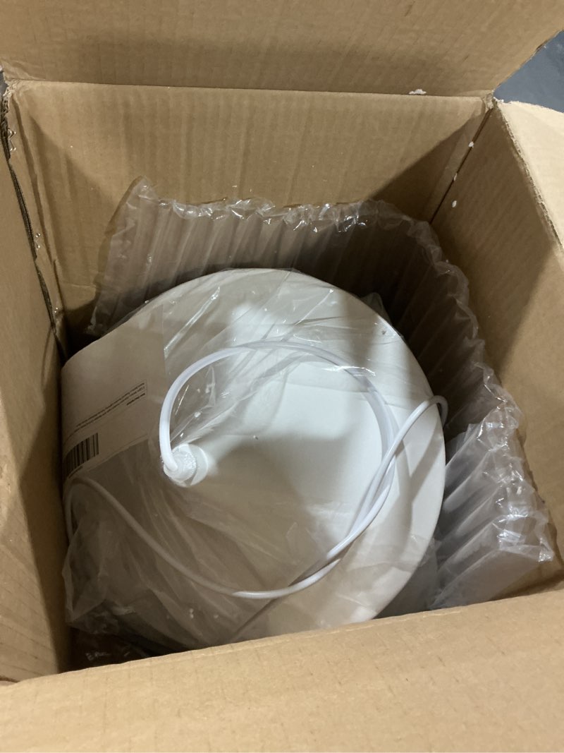 Condition photo showing As Is for 2 Light Battery Operated Pendant Light with Remote Control,White Ceiling Pendant Lights Fixtures,Nor