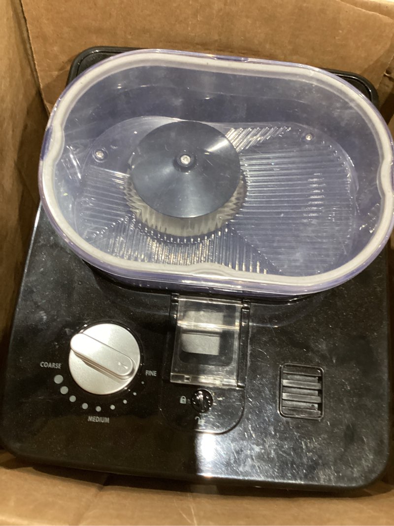 Condition photo showing As Is for kenmore elite grind and brew coffee maker w/ burr grinder, 12 cup programmable automatic timer brew coffee machine, air-tight bean hopper, grind size and brew strength selectors, stainless steel