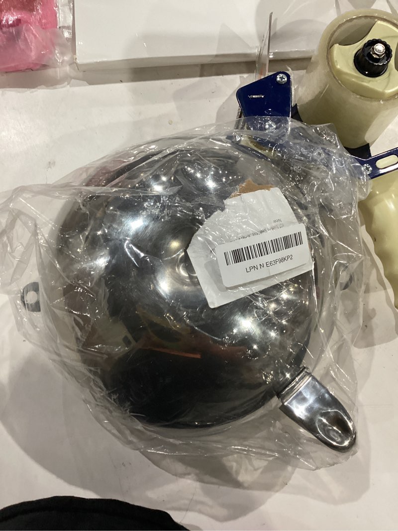 Condition photo showing As Is for 6qt stainless steel mixer bowl for kitchenaid stand mixers, kitchen aid mixing bowl for 6qt lift mixer with handle