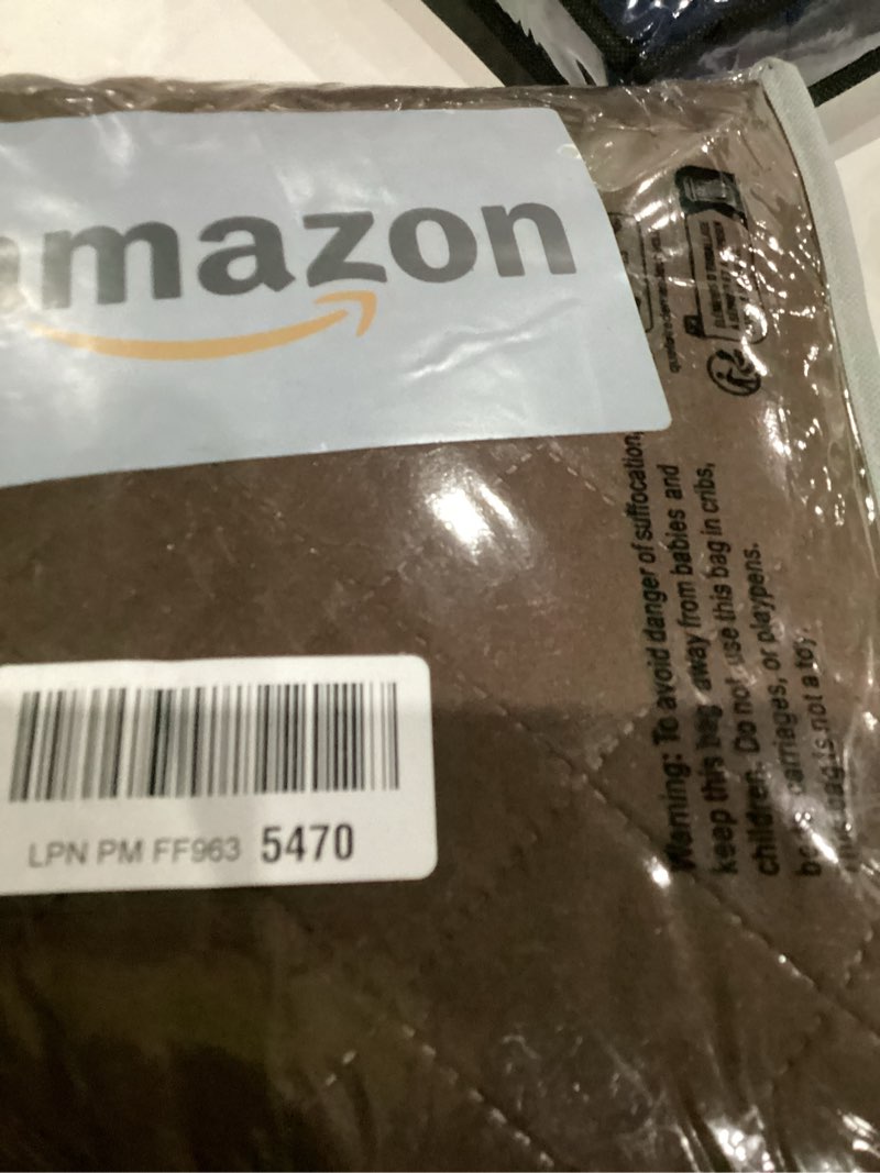 Condition photo showing As Is for U-NICE HOME Loveseat Sofa Cover Reversible Couch Cover for Dogs with Elastic Straps Water Resistant Furniture Protector for Pets Couch Cover for 2 Cushion Couch (Loveseat, Coffee/Beige) Coffee/Beige 54"Loveseat-Medium