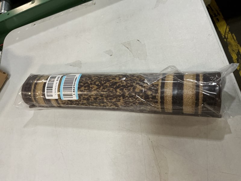 Condition photo showing Good Condition for ( similar)Area Rugs 2x3 for Living Room, Black Golden Striped Non Slip Washable Rug Runner, Luxury Farmhouse Stripes Low Pile Indoor Floor Carpet Mat Bathroom Rugs for Bedroom, Kids Room 2x3ft Gold