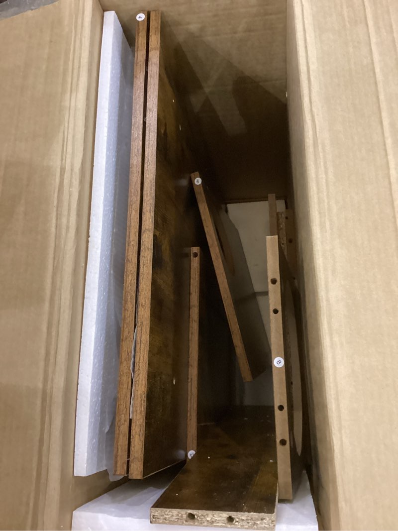 Wooden cat tree with litter box