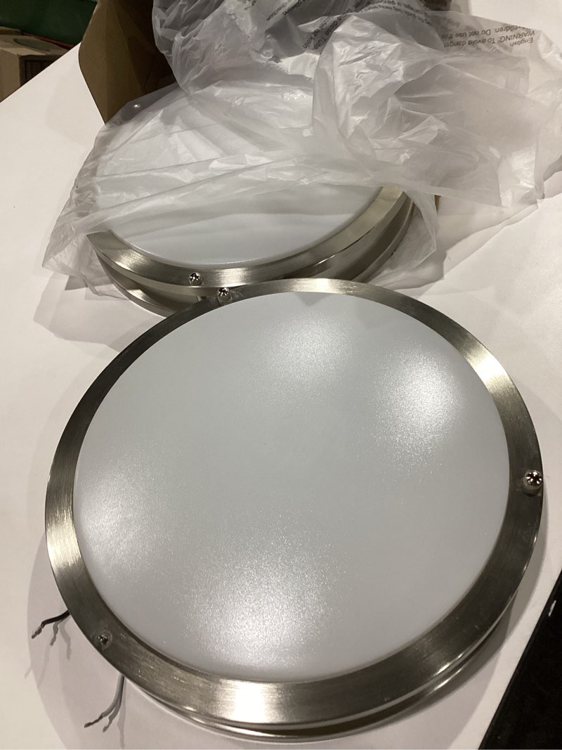 tobusa 2-pack 12 inch flush mount led ceiling lights, 36w 3600lm super bright kitchen light fixtures