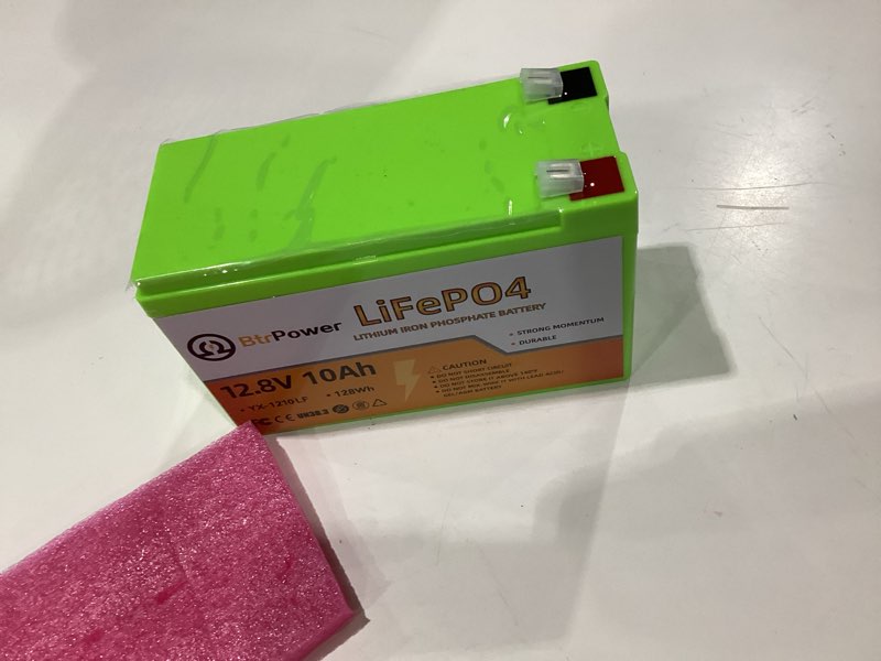 Condition photo showing Good Condition for 12v 10ah lifepo4 battery,3000+ deep cycles lithium batteries,built-in 10a bms,perfect for cyberpower ups,fishfinder,lighting,power wheels,lighting,lawn mower 12v-10ah