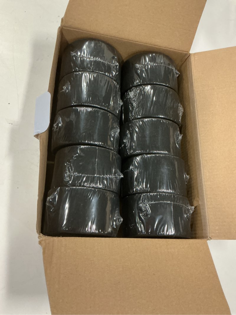 Condition photo showing New/Like New for XFasten Wire Harness Tape 2 Inch x 50 ft (10-Pack 500ft Total) Residue-Free Cloth Electrical Felt Tape for Automotive Wiring Loom Wrap, High Temp and Abrasion Resistant, Noise Dampening Insulation 2-Inch x 50-Feet (10-Pack) Black