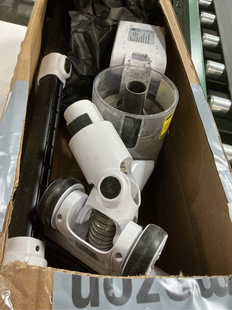 Condition photo showing As Is for Cordless Vacuum Cleaner for Home - Lightweight, Stick Vacuum Clean with Rechargeable Battery, Max 45Mins Runtime, 8 in 1 Handheld Vacuum for Hardfloor & Carpets Pet Hair, Red&Black Black-red