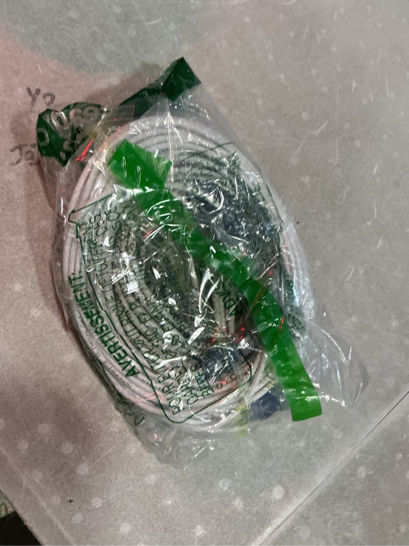 Condition photo showing Good Condition for monoprice cat6a ethernet patch cable - snagless rj45, 550mhz, 10g, utp, pure bare copper wire, 30awg, 10-pack, 10 feet, white - slimrun series white 10 feet 10 pack