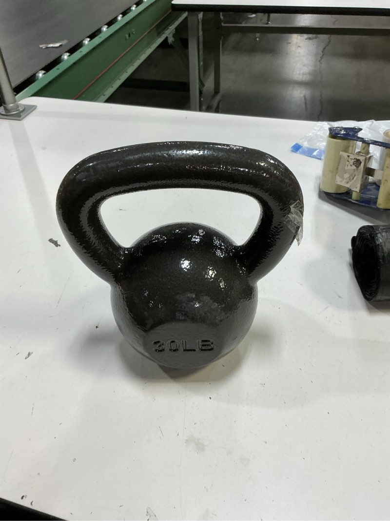 Condition photo showing Good Condition for Amazon Basics Cast Iron Kettlebell 30 Pounds