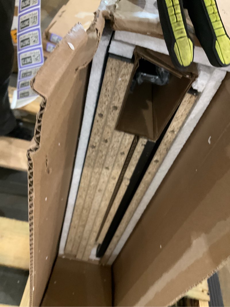 Condition photo showing As Is for 60w l shape desk, incomplete