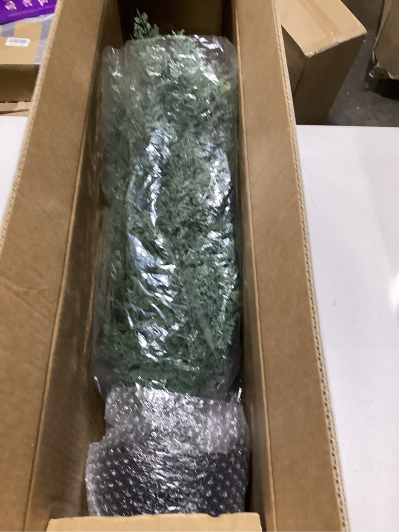 Condition photo showing As Is for 4FT Real Touch Cedar Topiary Trees for Front Porch Decor, Artificial Shrubs Faux Plants Potted UV Resistant Fake Greenery for Outdoor Indoor Door Garden Farmhouse Home Decoration (Set of 2)